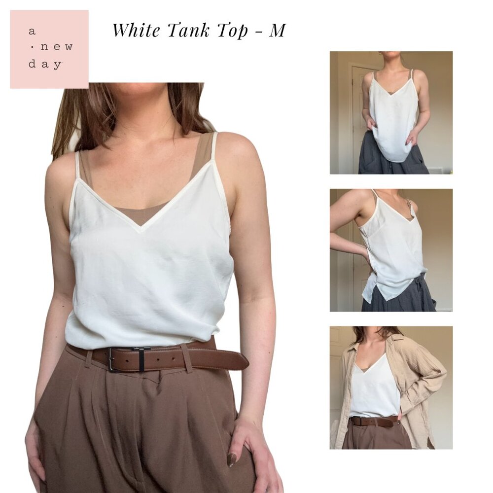 A New Day (Target) White Tank Top - M